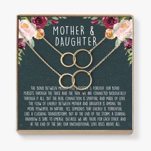 Mother Daughter Gift Necklace, Mother's Day Gift,